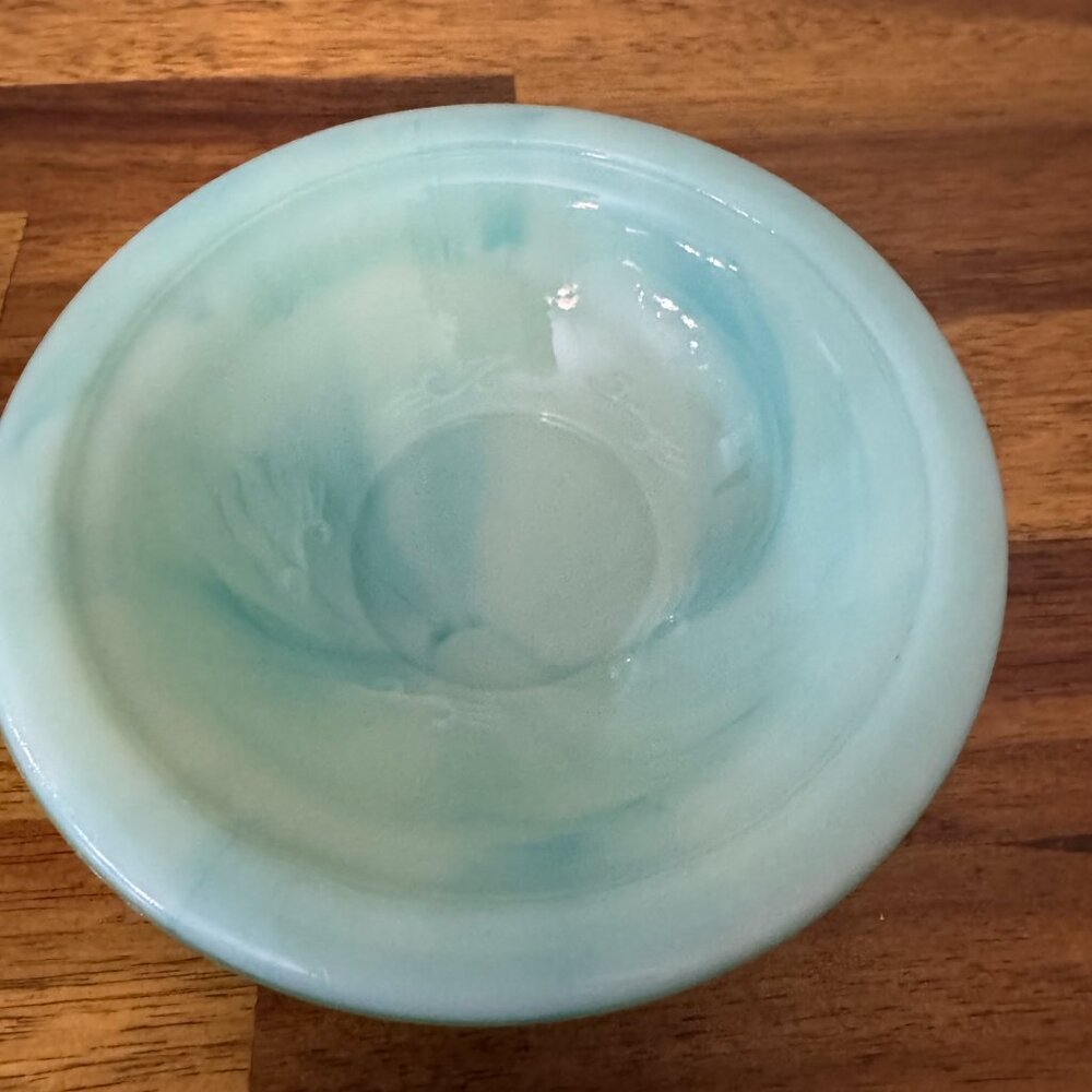 Vintage Avon Aqua/Green Mini Pitcher and Bowl Set - Picture 10 of 12